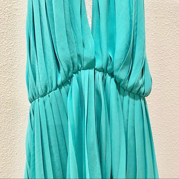 Halston Heritage Pleated Halter Dress - Picture 7 of 16